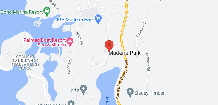 map of 4 12793 MADEIRA PARK ROAD